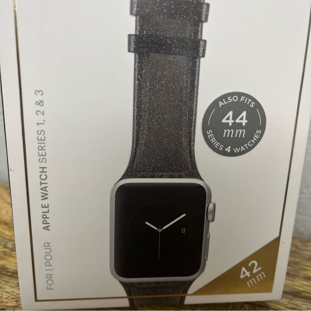 Case Mate Sheer Glam Watch Band Apple Watch Series 1 2 3 42 MM NEW Grey